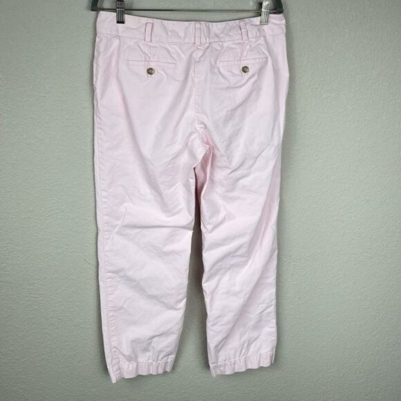 Talbots Boyfriend Pants Light Pastel Pink Spring Summer Sz 10 Petite - Picture 3 of 9